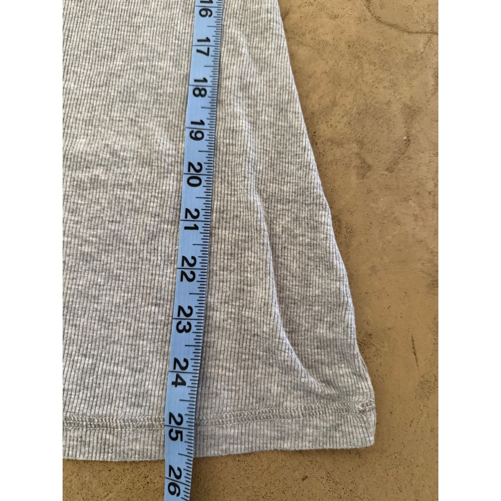 Splendid Womens Gray Ribbed Knit Pajama Set Long Sleeve Leggings Size Large - Picture 9 of 16